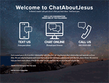 Tablet Screenshot of chataboutjesus.com